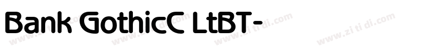 Bank GothicC LtBT字体转换